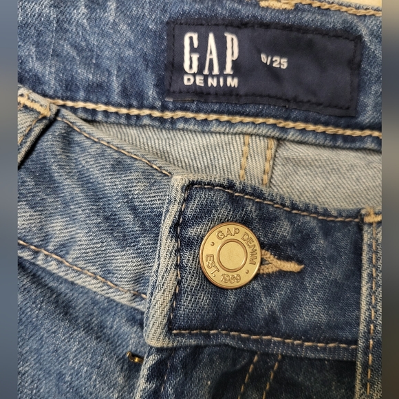Gap Woman Blue Midi Jean Skit - Picture 5 of 6